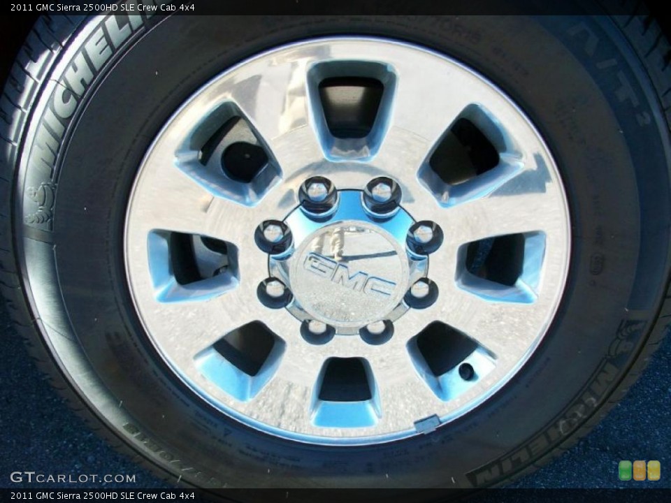 2011 GMC Sierra 2500HD SLE Crew Cab 4x4 Wheel and Tire Photo #39539586