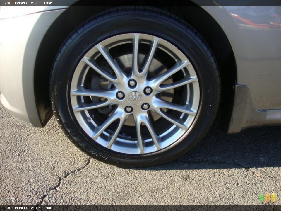 2008 Infiniti G 35 x S Sedan Wheel and Tire Photo #39542738