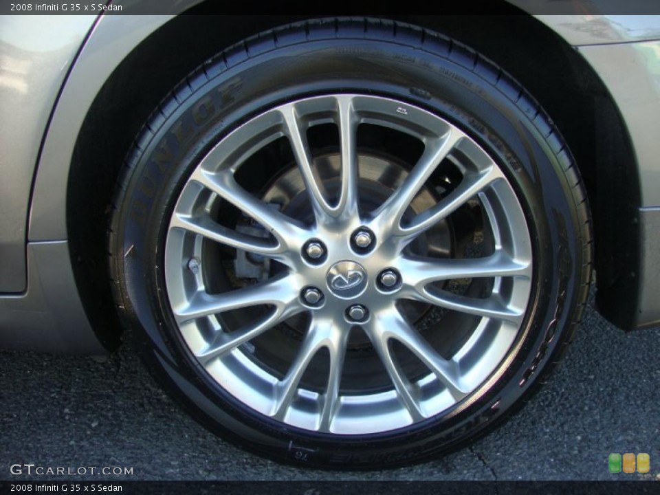 2008 Infiniti G 35 x S Sedan Wheel and Tire Photo #39542766