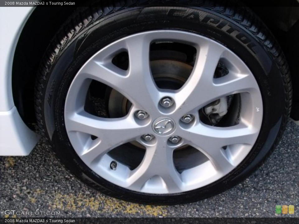 2008 Mazda MAZDA3 s Touring Sedan Wheel and Tire Photo #39543034