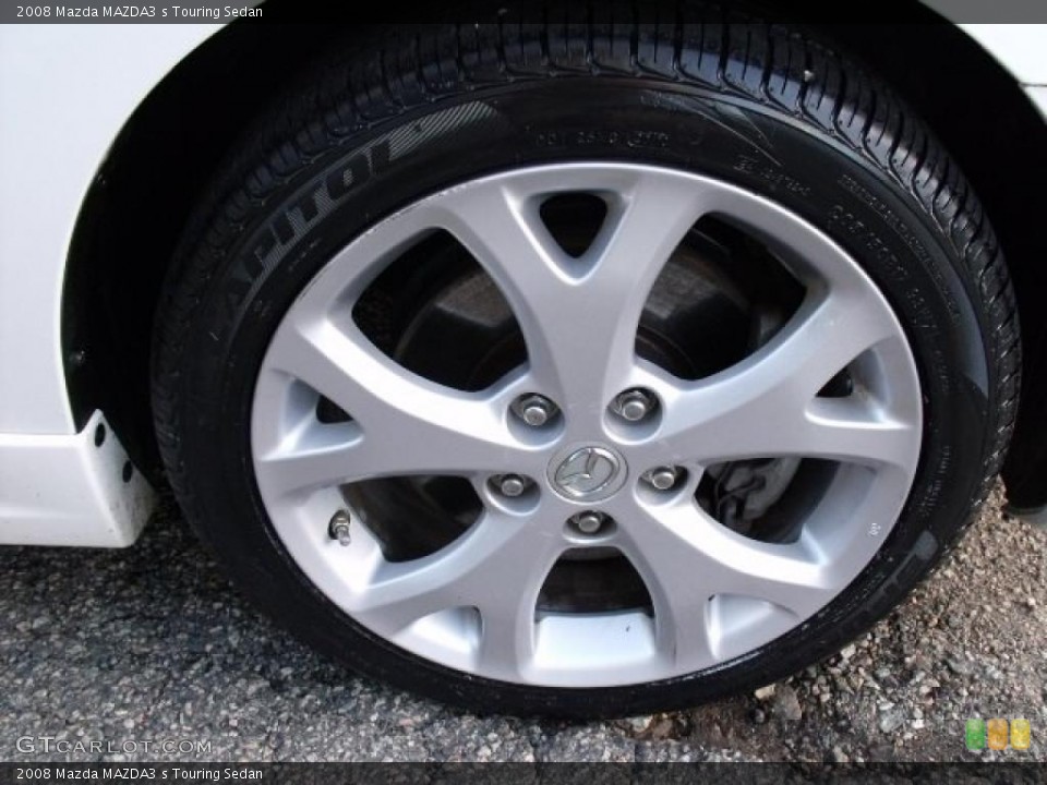 2008 Mazda MAZDA3 s Touring Sedan Wheel and Tire Photo #39543066