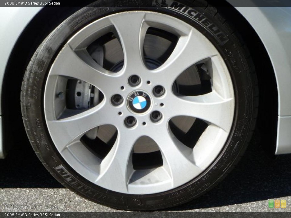 2008 BMW 3 Series 335i Sedan Wheel and Tire Photo #39543962