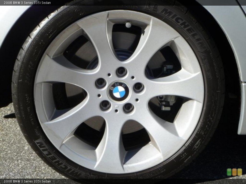 2008 BMW 3 Series 335i Sedan Wheel and Tire Photo #39543986