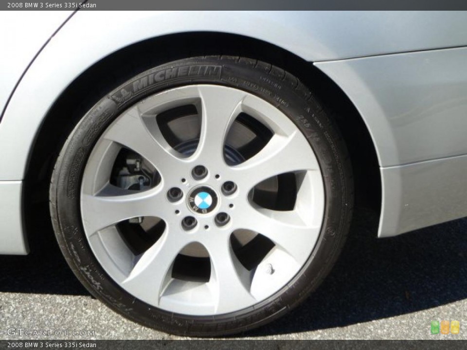 2008 BMW 3 Series 335i Sedan Wheel and Tire Photo #39544002
