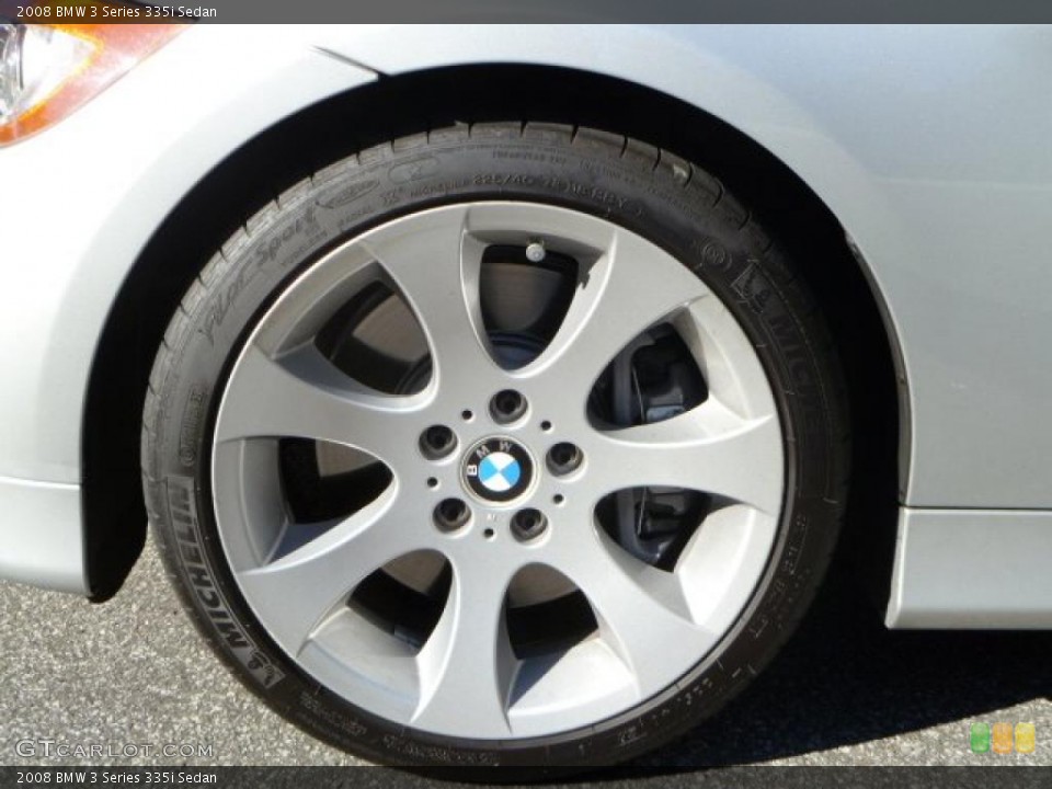 2008 BMW 3 Series 335i Sedan Wheel and Tire Photo #39544018