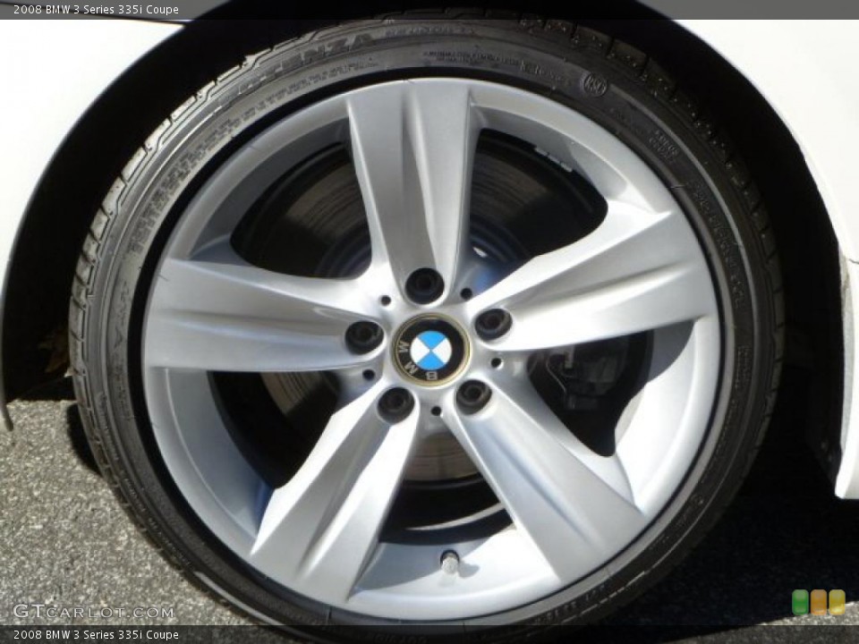 2008 BMW 3 Series 335i Coupe Wheel and Tire Photo #39544566