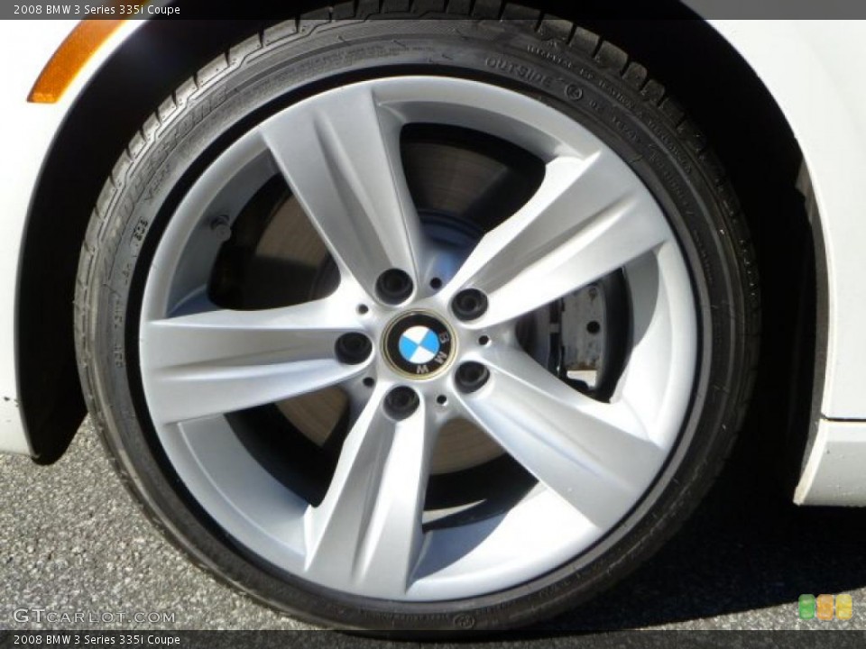 2008 BMW 3 Series 335i Coupe Wheel and Tire Photo #39544598