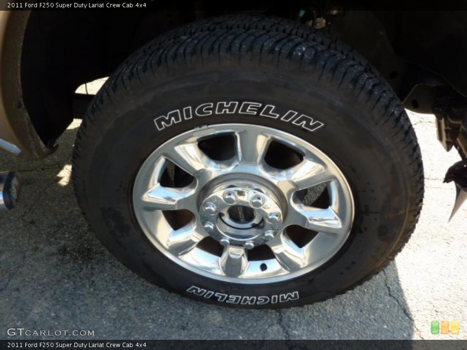 2011 Ford F250 Super Duty Lariat Crew Cab 4x4 Wheel and Tire Photo #39552650
