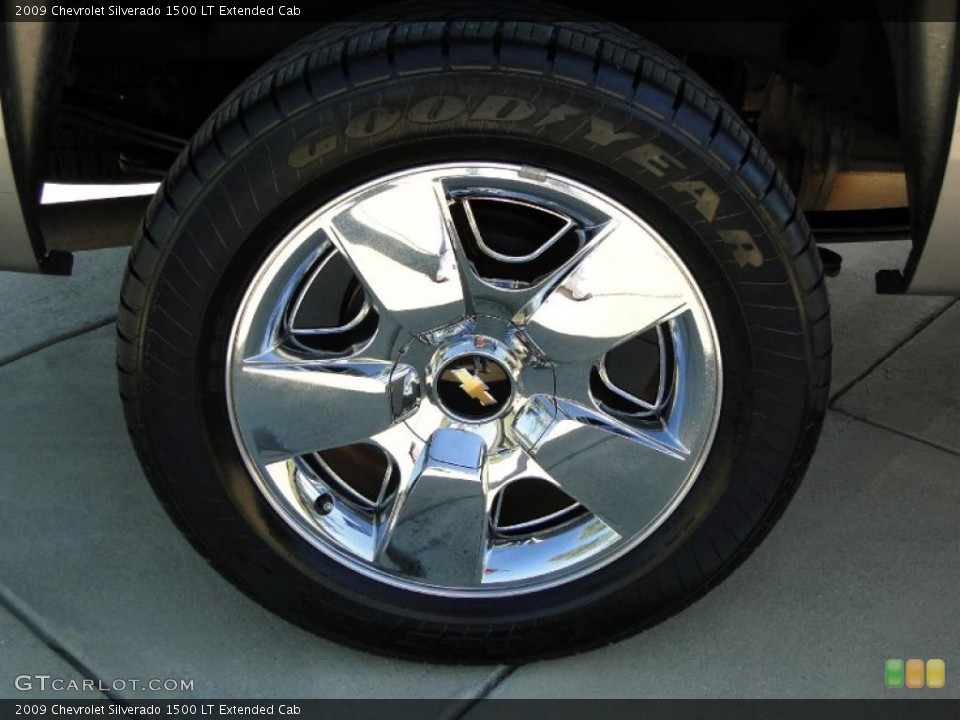 2009 Chevrolet Silverado 1500 LT Extended Cab Wheel and Tire Photo #39559939