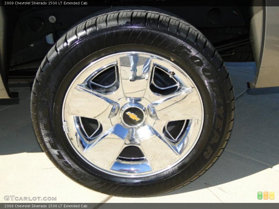 2009 Chevrolet Silverado 1500 LT Extended Cab Wheel and Tire Photo #39559955