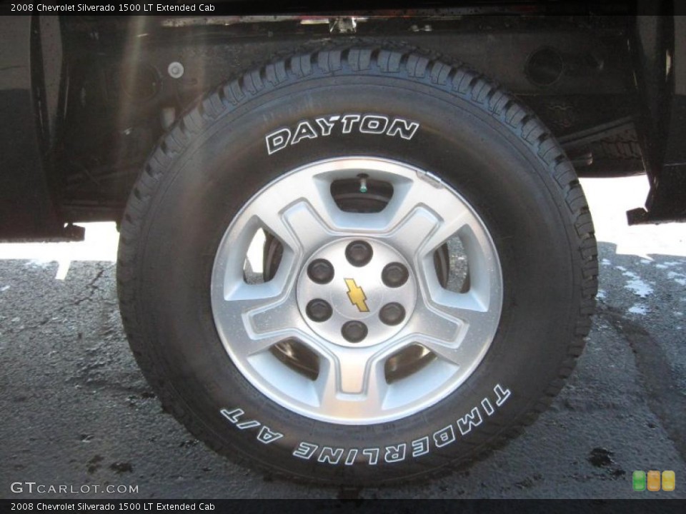 2008 Chevrolet Silverado 1500 LT Extended Cab Wheel and Tire Photo #39559971
