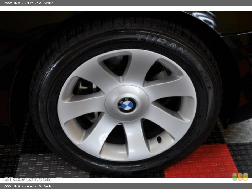 2006 BMW 7 Series 750Li Sedan Wheel and Tire Photo #39586885