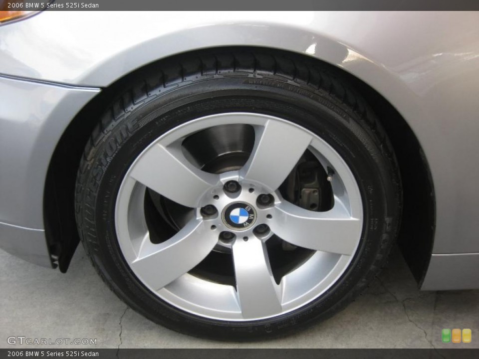 2006 BMW 5 Series 525i Sedan Wheel and Tire Photo #39613685