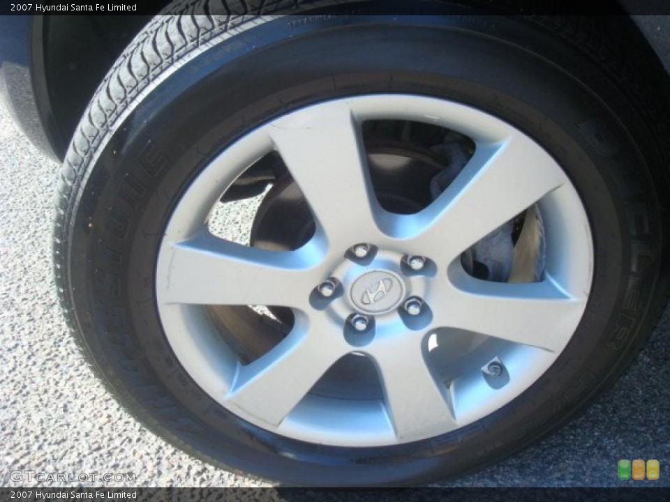 2007 Hyundai Santa Fe Limited Wheel and Tire Photo #39642243