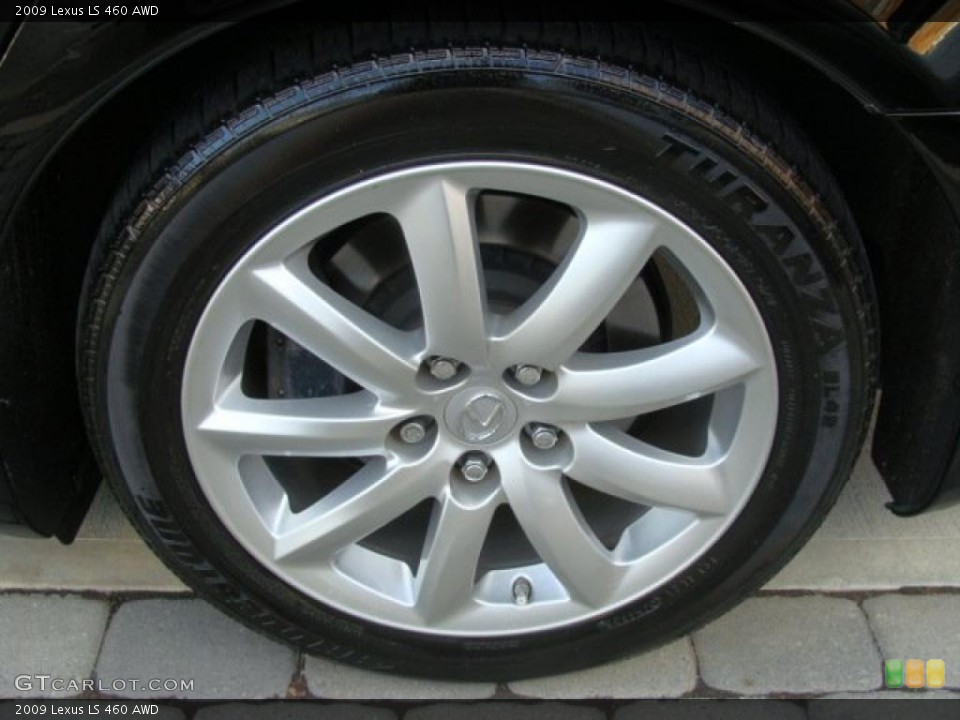 2009 Lexus LS 460 AWD Wheel and Tire Photo #39647304