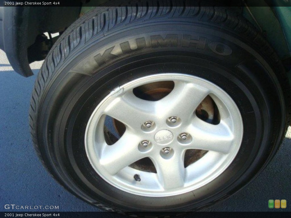 2001 Jeep Cherokee Sport 4x4 Wheel and Tire Photo #39664024