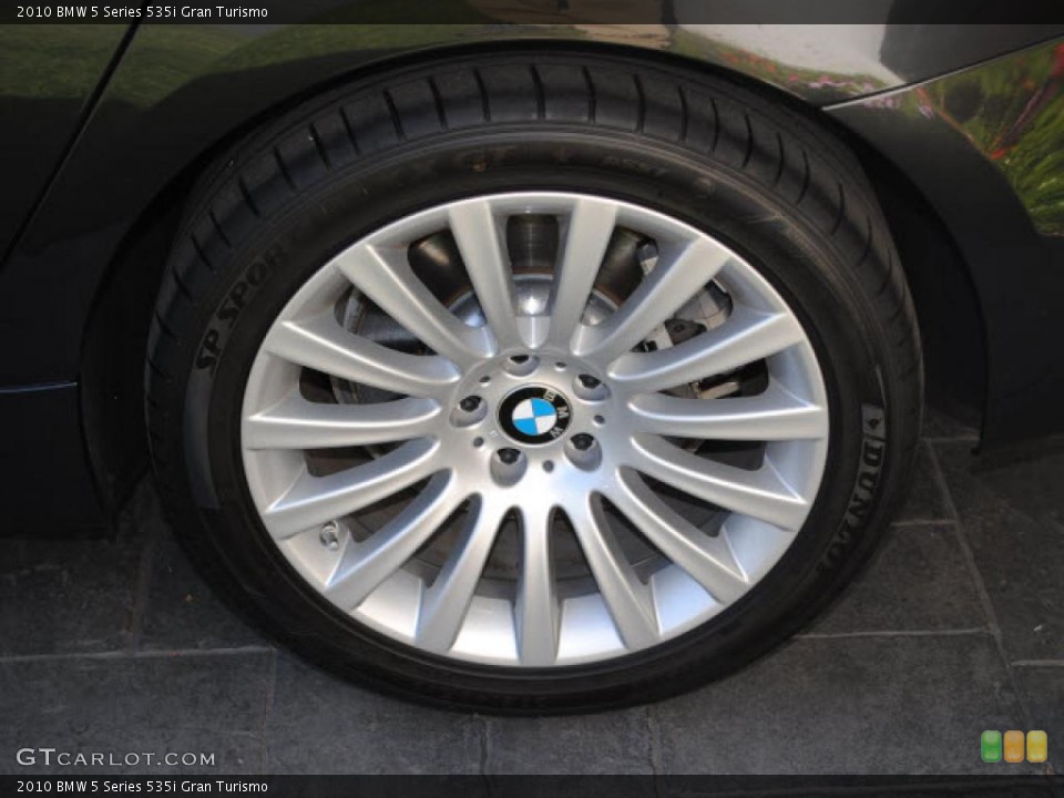 2010 BMW 5 Series 535i Gran Turismo Wheel and Tire Photo #39671367