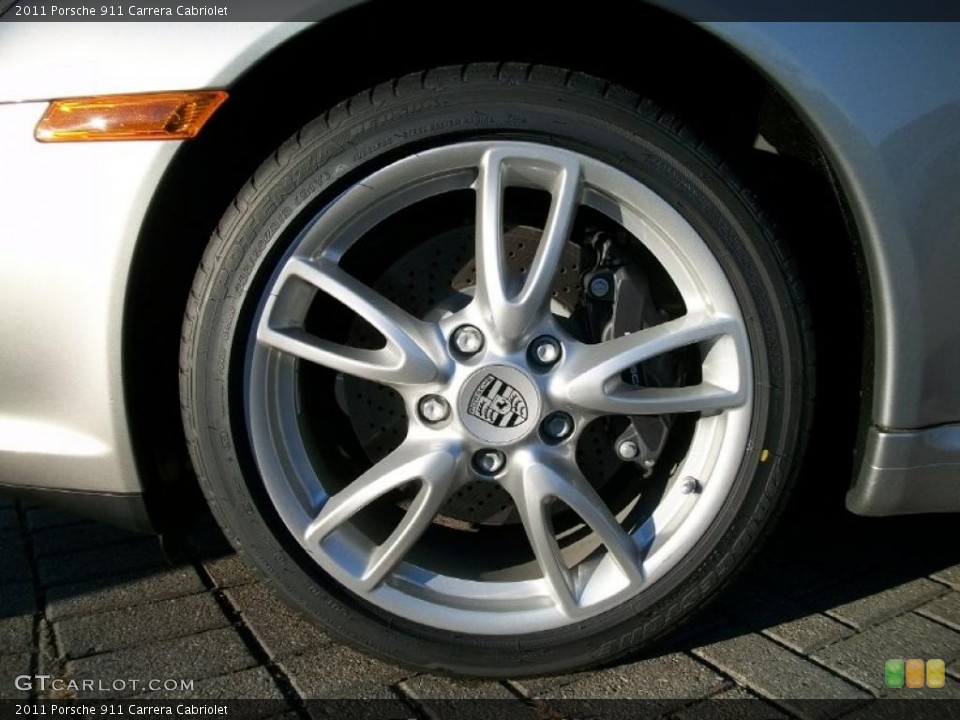 2011 Porsche 911 Carrera Cabriolet Wheel and Tire Photo #39679751