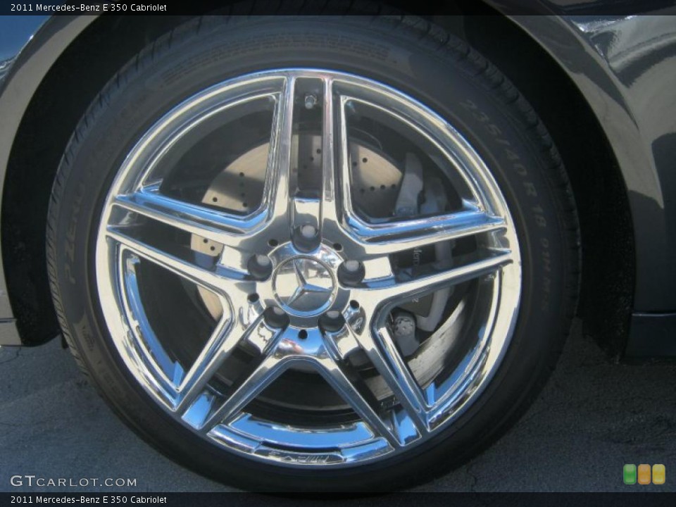 2011 Mercedes-Benz E 350 Cabriolet Wheel and Tire Photo #39685719
