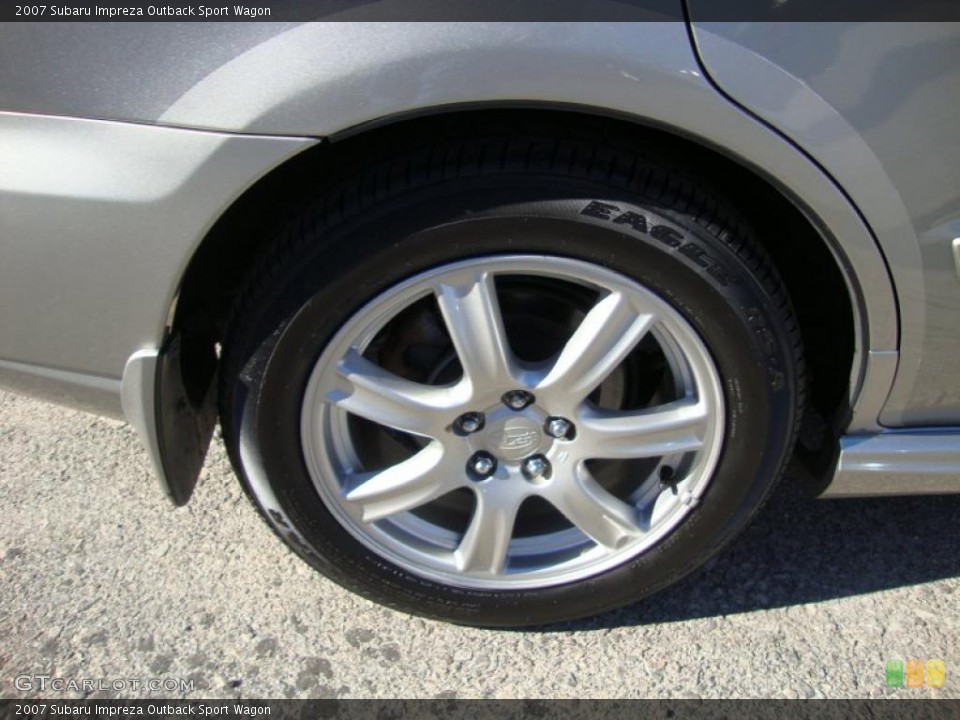 2007 Subaru Impreza Outback Sport Wagon Wheel and Tire Photo #39689455