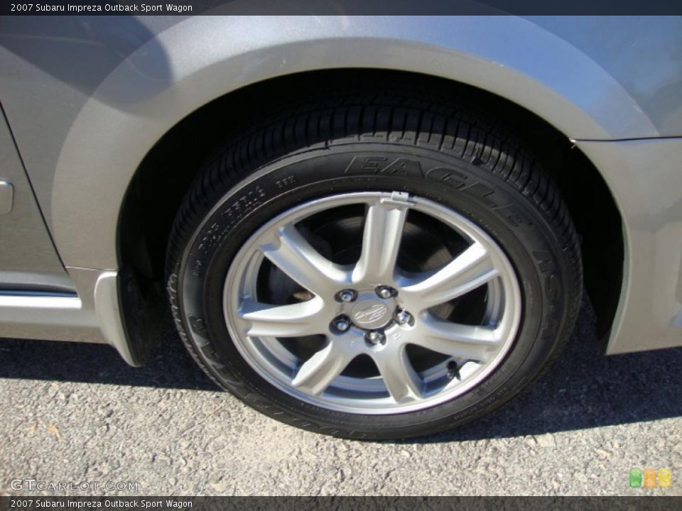 2007 Subaru Impreza Outback Sport Wagon Wheel and Tire Photo #39689471