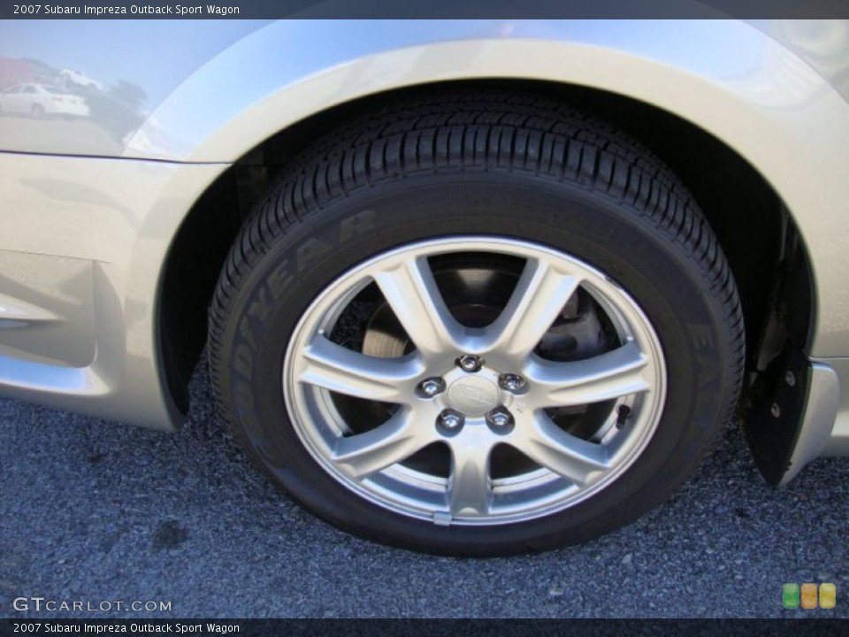 2007 Subaru Impreza Outback Sport Wagon Wheel and Tire Photo #39689579