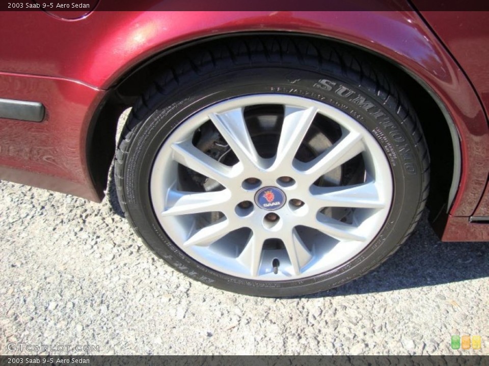 2003 Saab 9-5 Aero Sedan Wheel and Tire Photo #39690303