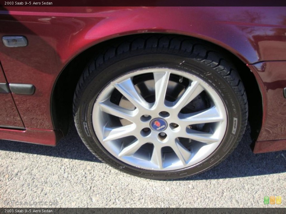 2003 Saab 9-5 Aero Sedan Wheel and Tire Photo #39690327