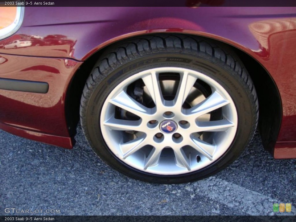2003 Saab 9-5 Aero Sedan Wheel and Tire Photo #39690435