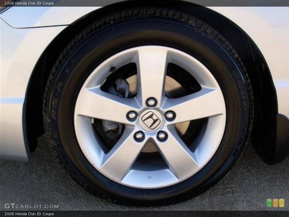 2006 Honda Civic EX Coupe Wheel and Tire Photo #39703355