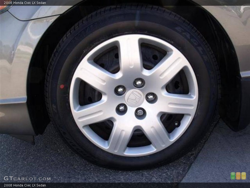 2008 Honda Civic LX Sedan Wheel and Tire Photo #39703883