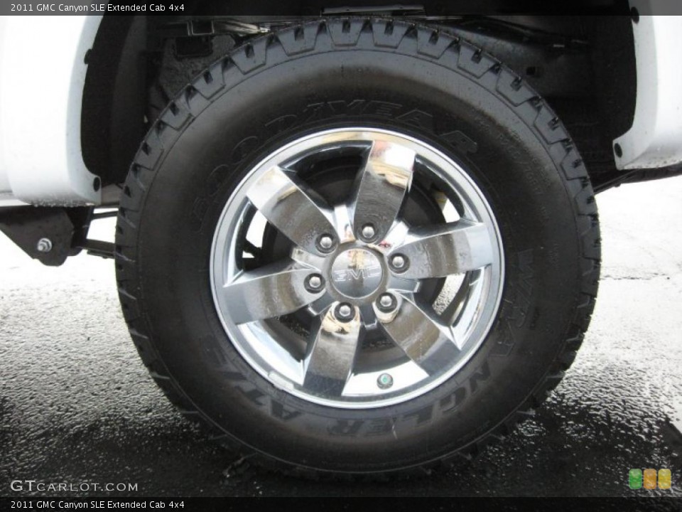 2011 GMC Canyon SLE Extended Cab 4x4 Wheel and Tire Photo #39706507