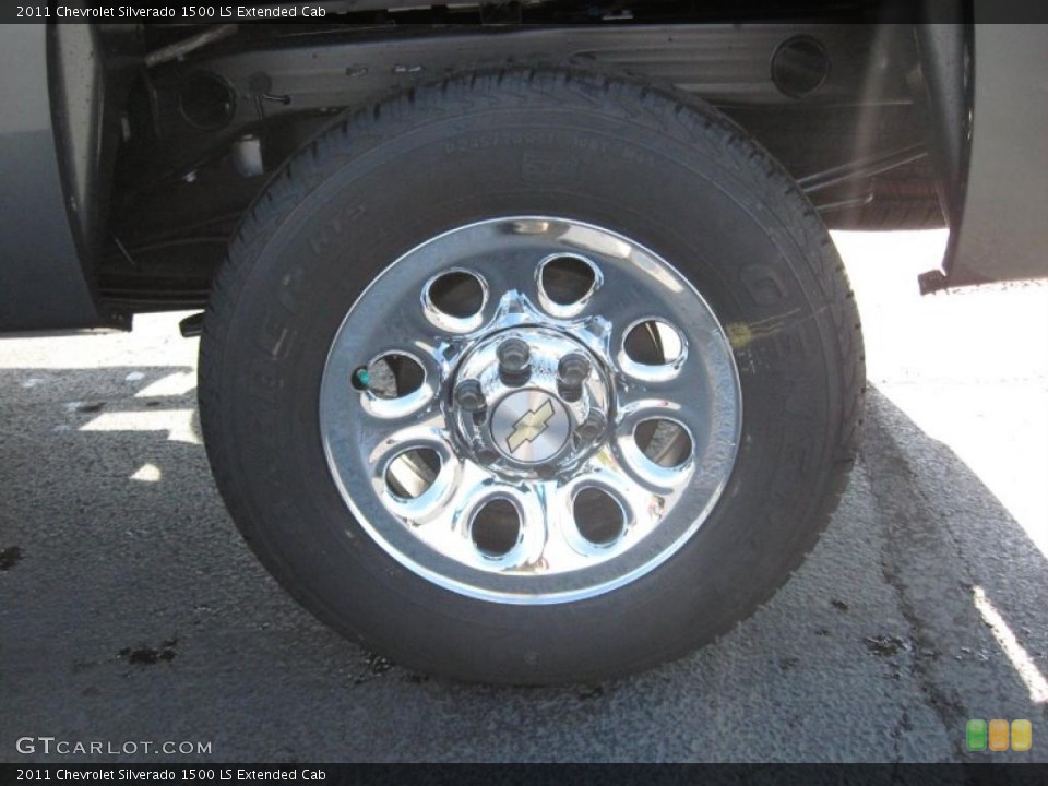 2011 Chevrolet Silverado 1500 LS Extended Cab Wheel and Tire Photo #39710515