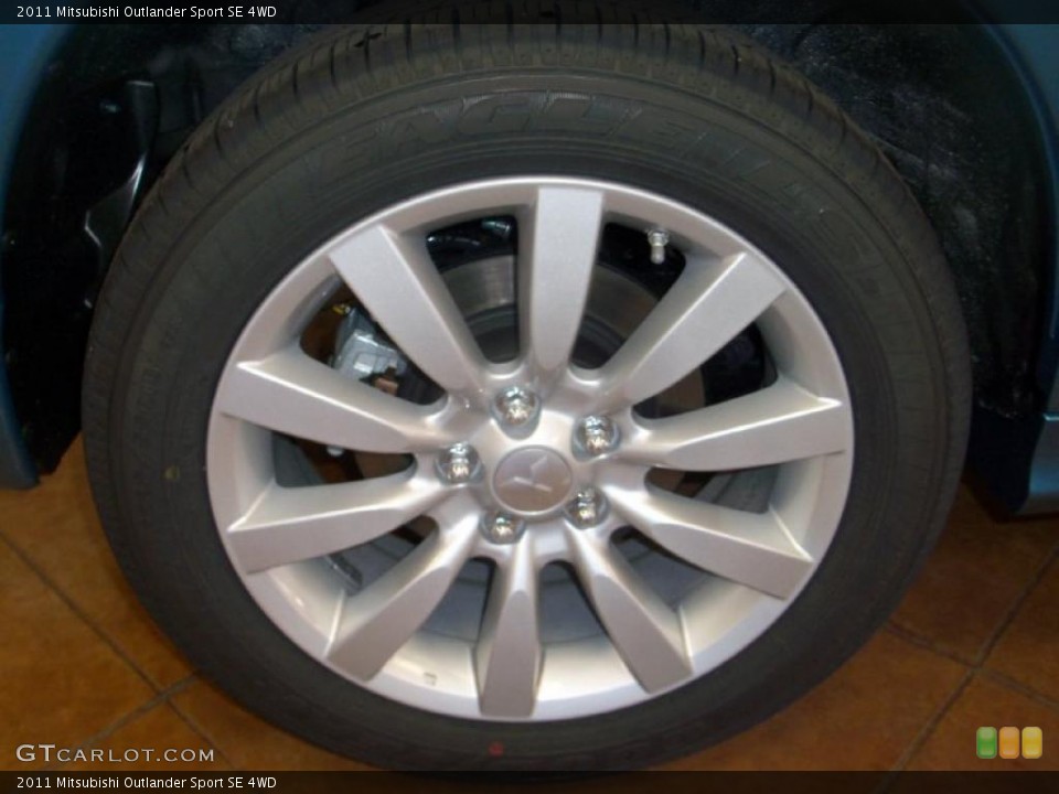 2011 Mitsubishi Outlander Sport SE 4WD Wheel and Tire Photo #39715835