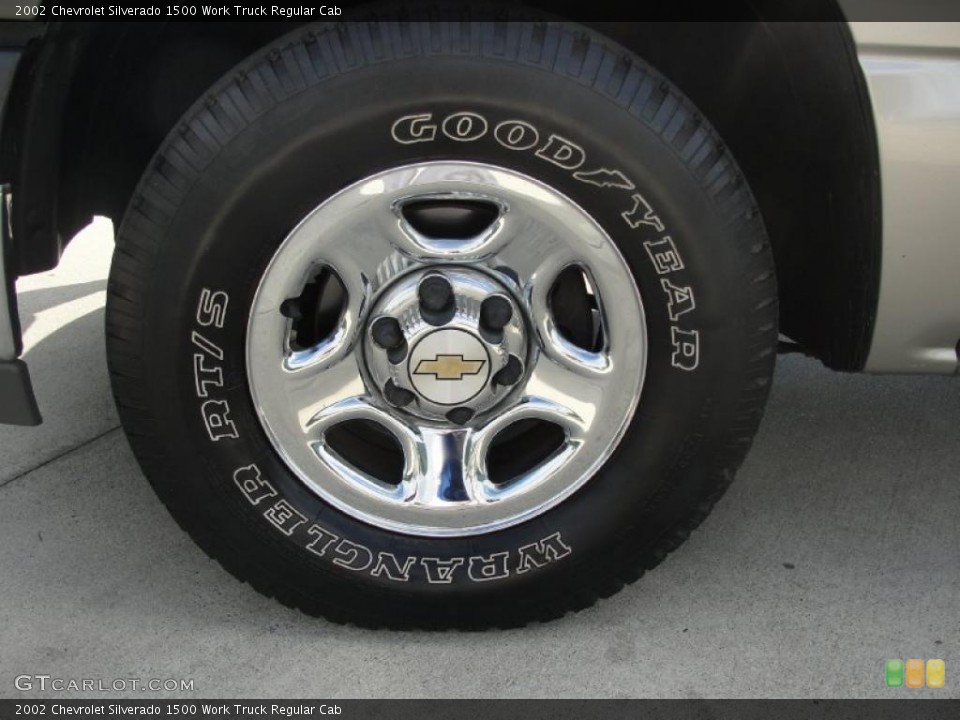 2002 Chevrolet Silverado 1500 Work Truck Regular Cab Wheel and Tire Photo #39727667