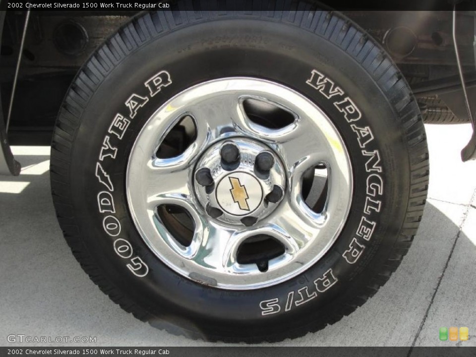 2002 Chevrolet Silverado 1500 Work Truck Regular Cab Wheel and Tire Photo #39727695