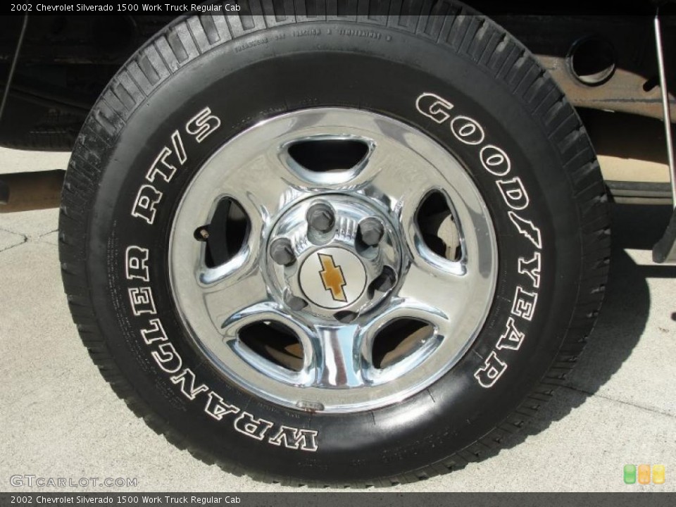 2002 Chevrolet Silverado 1500 Work Truck Regular Cab Wheel and Tire Photo #39727711