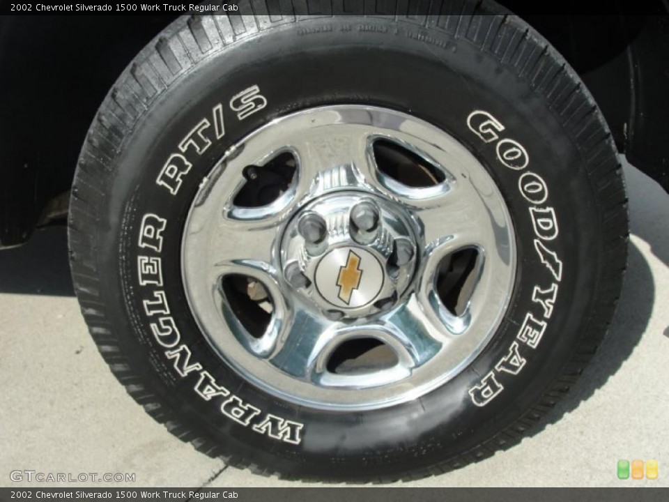 2002 Chevrolet Silverado 1500 Work Truck Regular Cab Wheel and Tire Photo #39727727