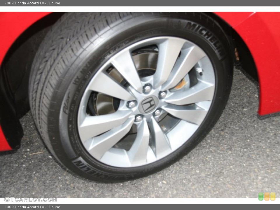 2009 Honda Accord EX-L Coupe Wheel and Tire Photo #39733777