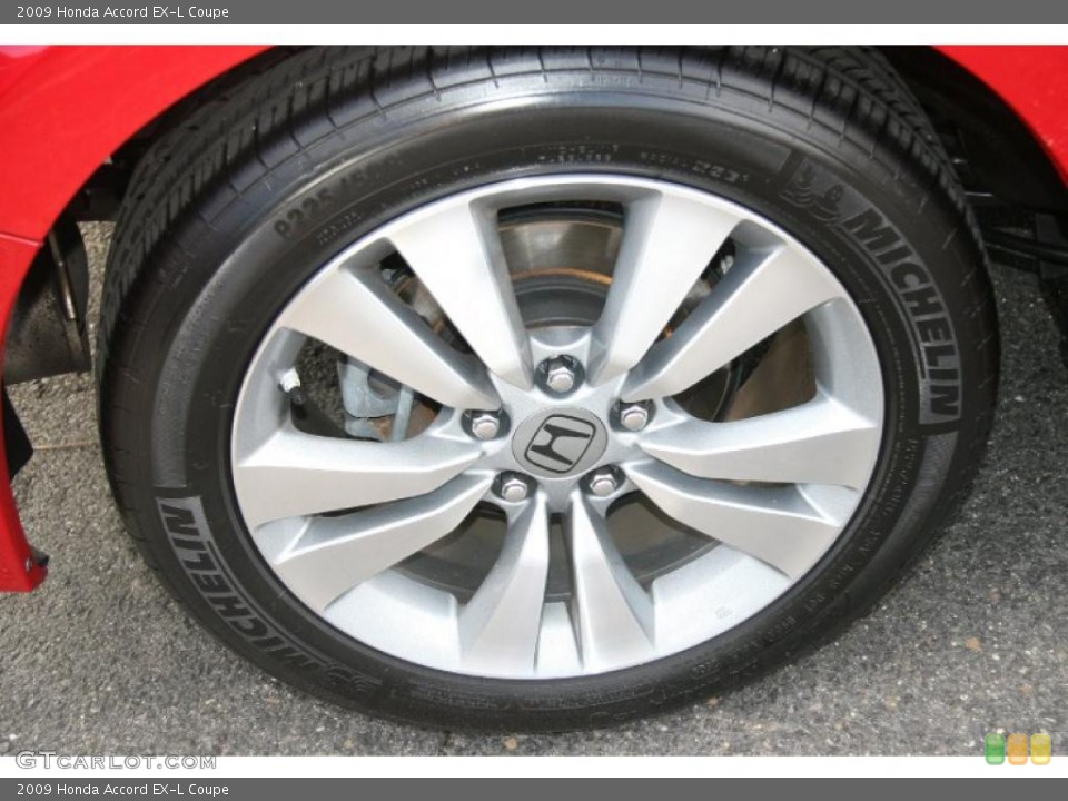 2009 Honda Accord EX-L Coupe Wheel and Tire Photo #39733793