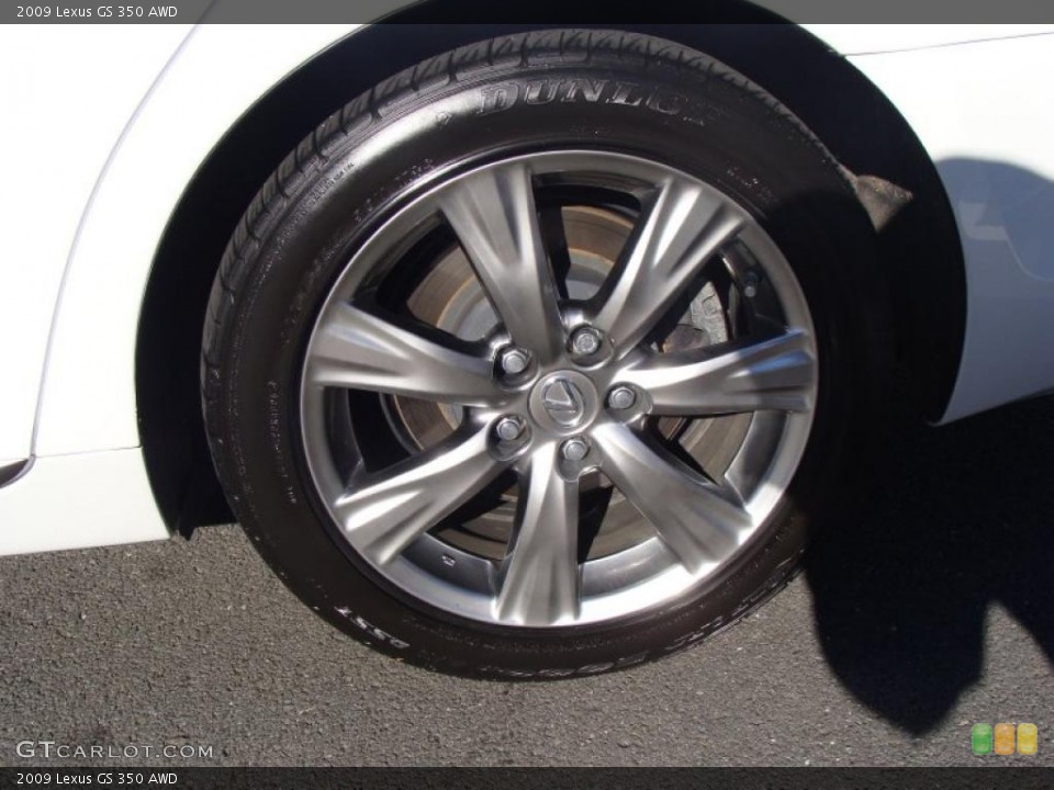 2009 Lexus GS 350 AWD Wheel and Tire Photo #39736661