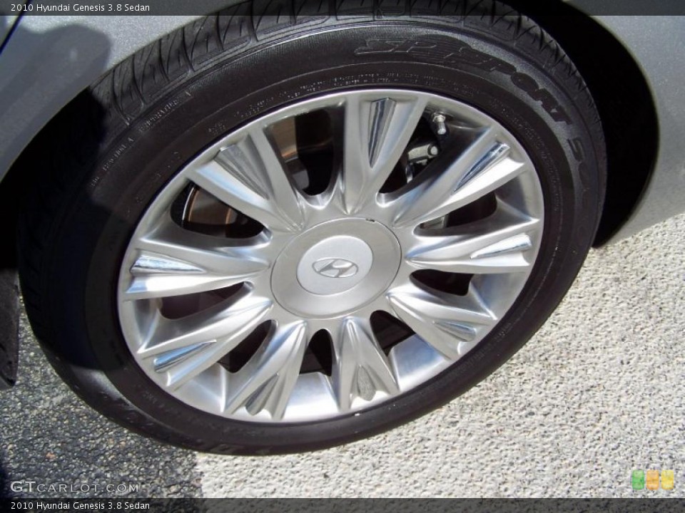 2010 Hyundai Genesis 3.8 Sedan Wheel and Tire Photo #39760130