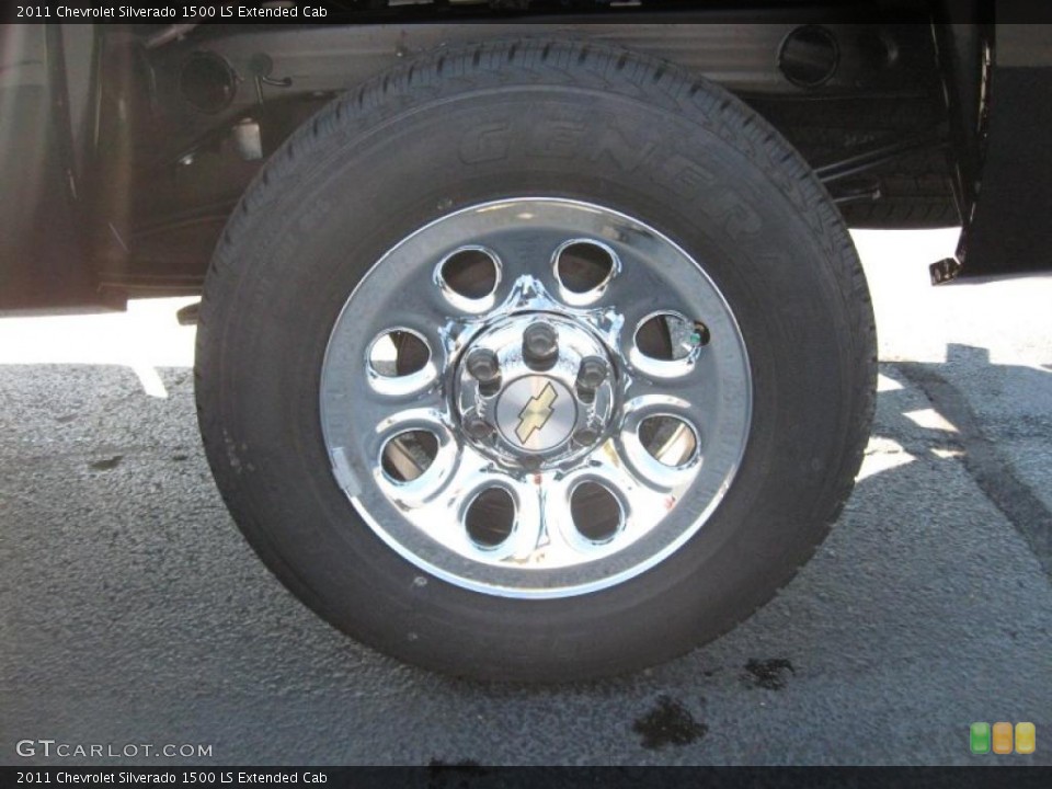 2011 Chevrolet Silverado 1500 LS Extended Cab Wheel and Tire Photo #39763850