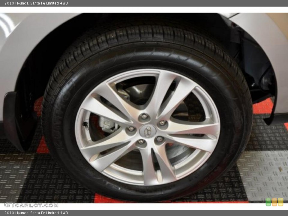 2010 Hyundai Santa Fe Limited 4WD Wheel and Tire Photo #39774438