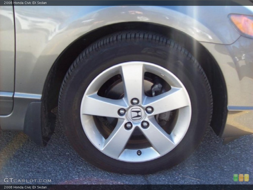 2008 Honda Civic EX Sedan Wheel and Tire Photo #39784670