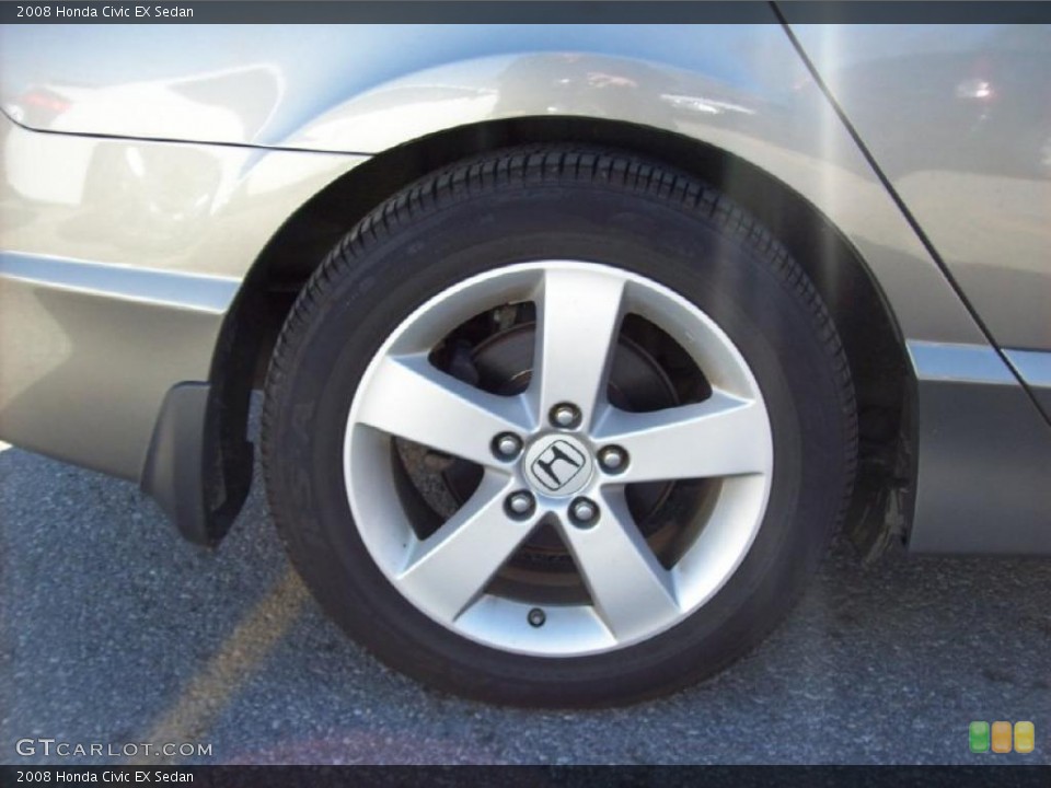 2008 Honda Civic EX Sedan Wheel and Tire Photo #39784686