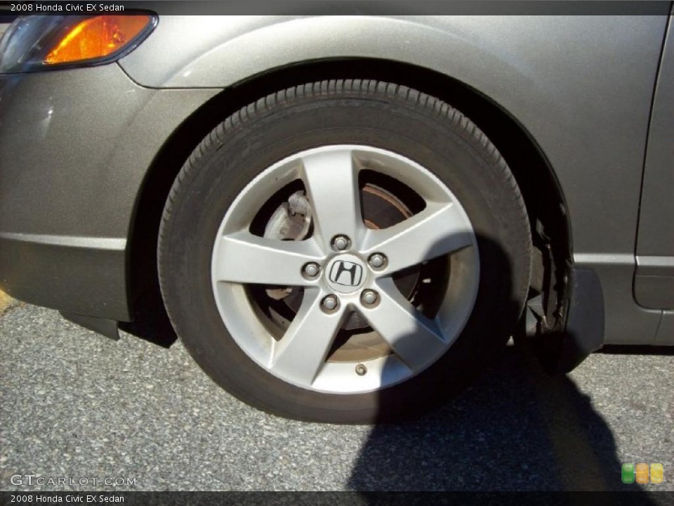 2008 Honda Civic EX Sedan Wheel and Tire Photo #39784702
