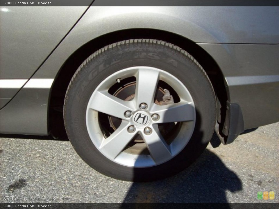 2008 Honda Civic EX Sedan Wheel and Tire Photo #39784718