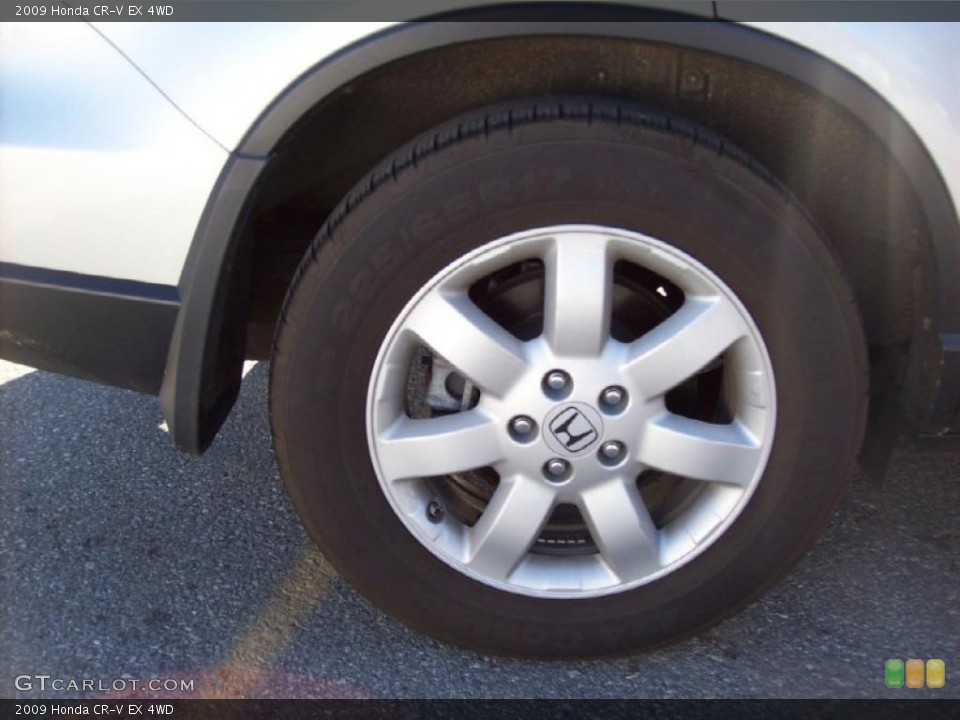 2009 Honda CR-V EX 4WD Wheel and Tire Photo #39787098