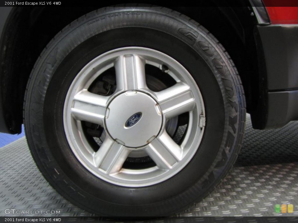 2001 Ford Escape XLS V6 4WD Wheel and Tire Photo #39788594